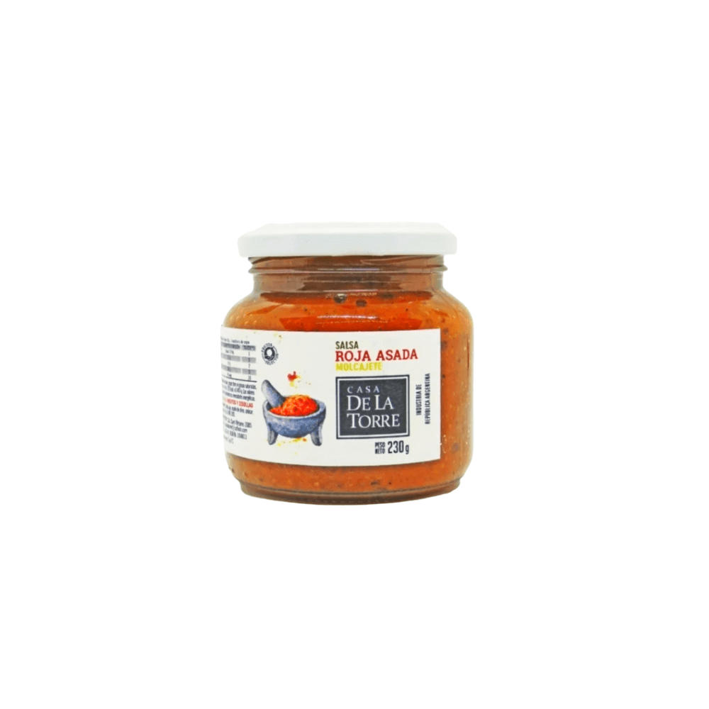 SALSA ROJA ASADA MOLCAJETE *230G CASA DE LA TORRE