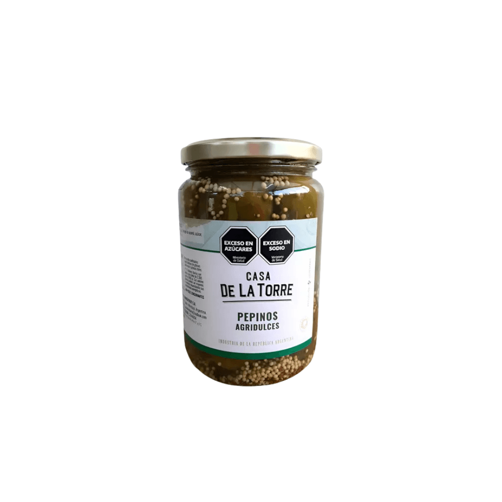 PEPINOS AGRIDULCE EN VINAGRE *800G CASA DE LA TORRE 