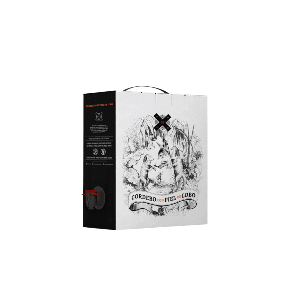 CORDERO CON PIEL DE LOBO MALBEC *3L BAG IN BOX 