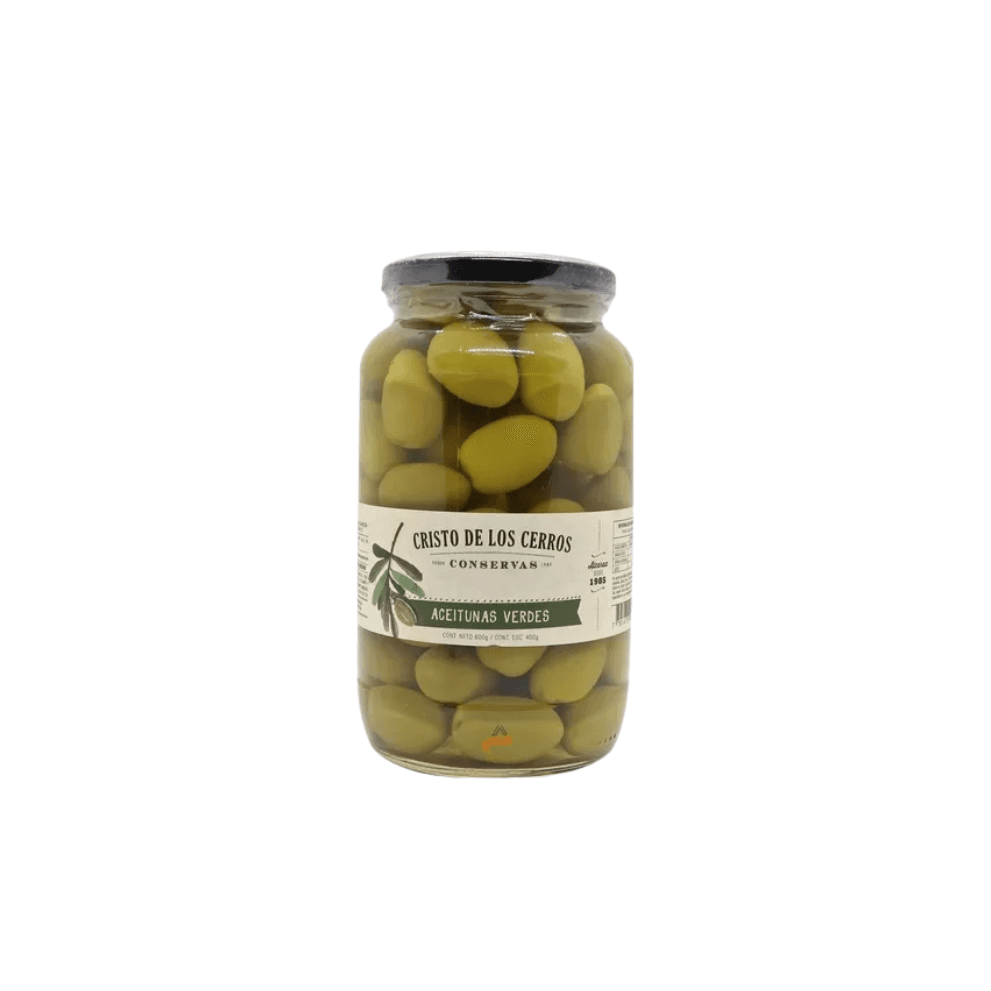 ACEITUNAS VERDES EN SALMUERA *600G CRISTO