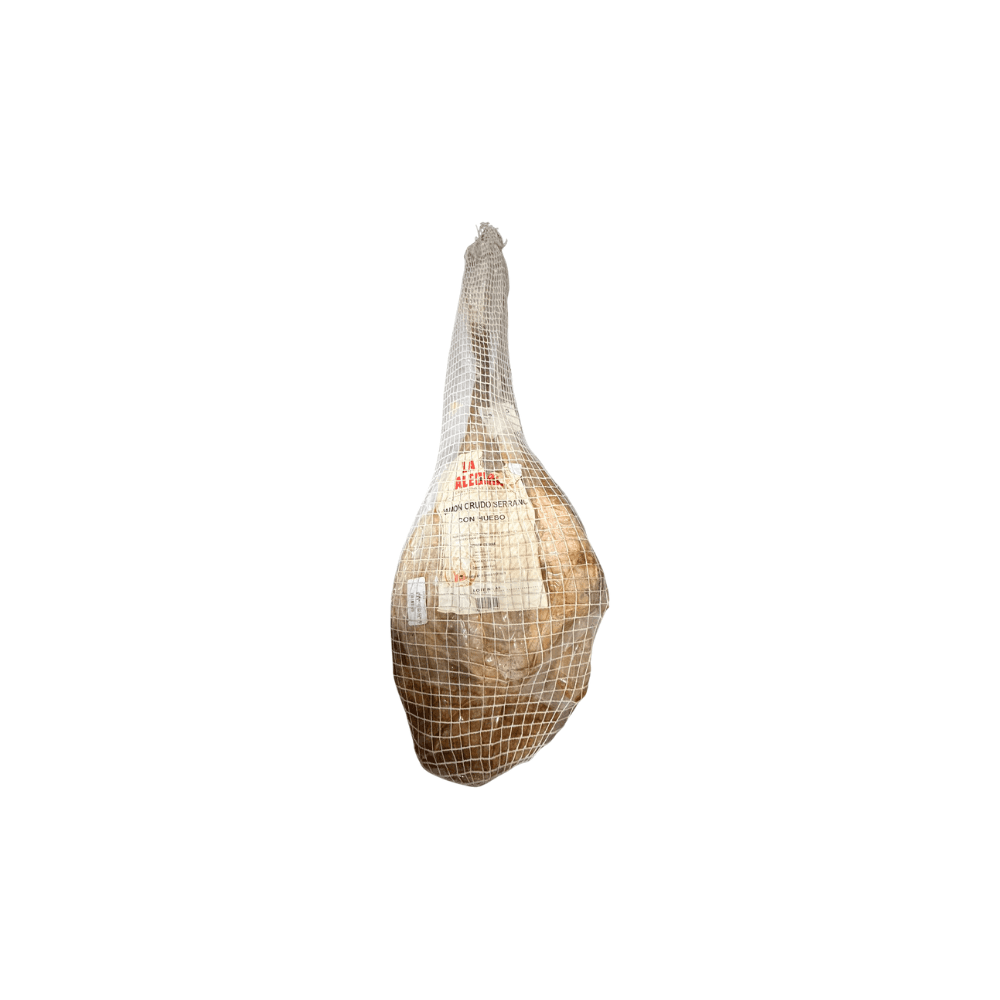 JAMON CRUDO CON HUESO BODEGA PATA V -12 MESES- 7.5 KG LA ALEGRIA