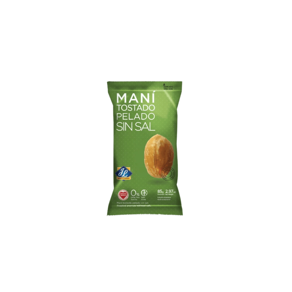 MANI TOSTADO PELADO SIN SAL *85G JL