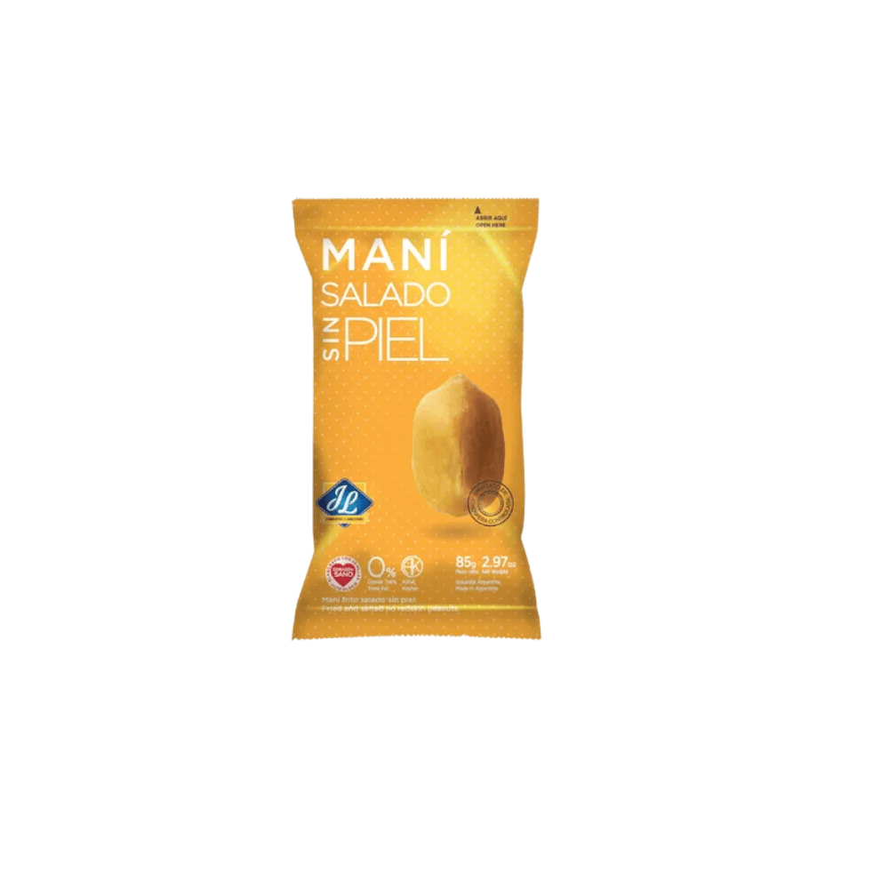 MANI FRITO SALADO SIN PIEL *85G JL