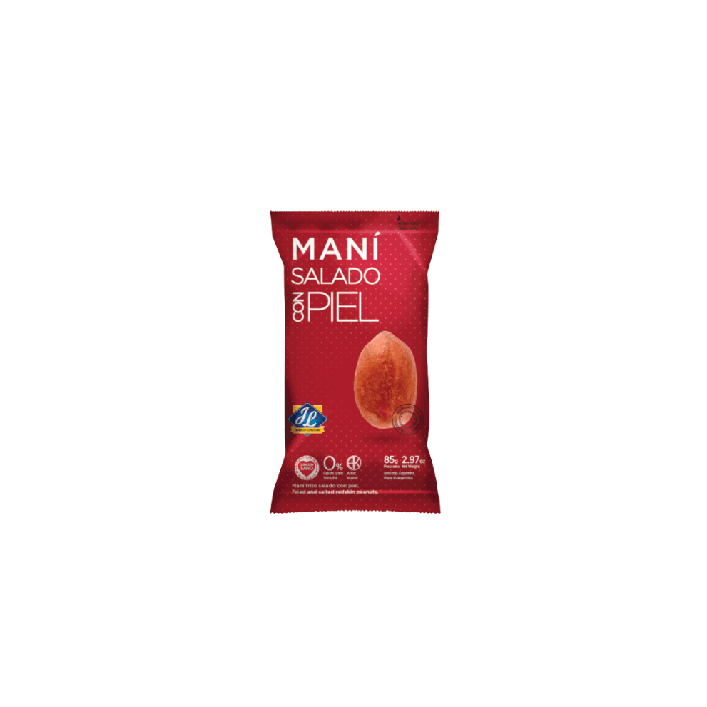 MANI FRITO SALADO CON PIEL *85G JL