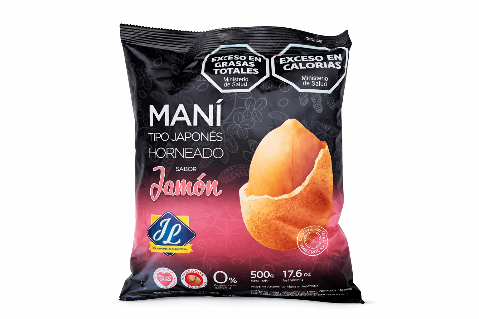 MANI CROCANTE HORNEADO JAMON *500G JL