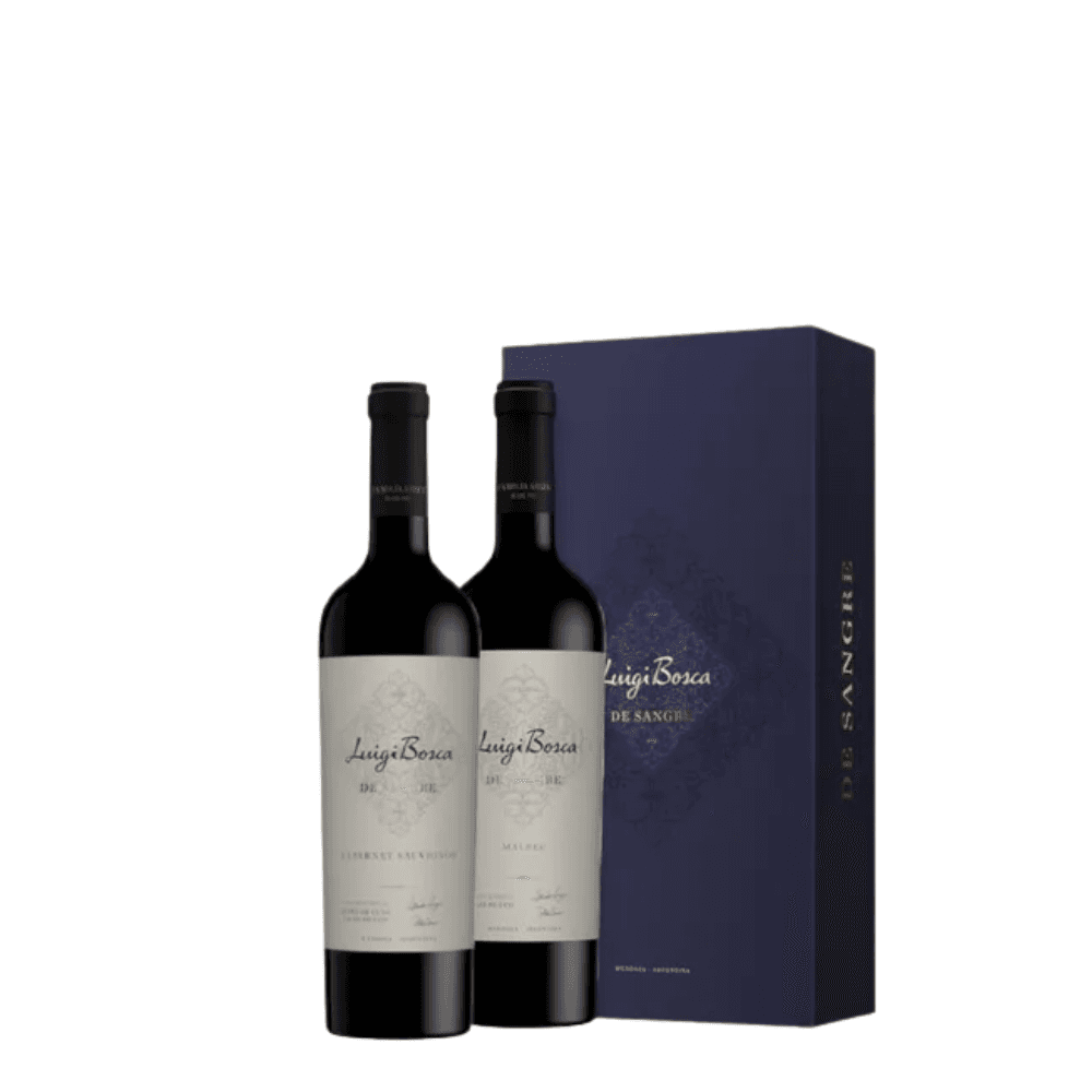 LUIGI BOSCA DE SANGRE X 2 BOT MALBEC - CABERNET SAUVIGNON *750ML ESTUCHE 