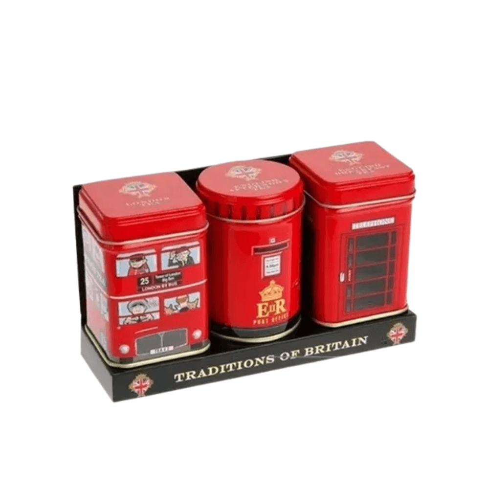 TE EN HEBRAS TRADITIONS OF BRITIAN BOX x3 LATAS NEW ENGLISH TEAS