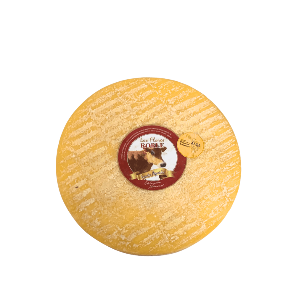 QUESO ROBLE NATURAL LAS FLORES SANTA AGUEDA * PESO 