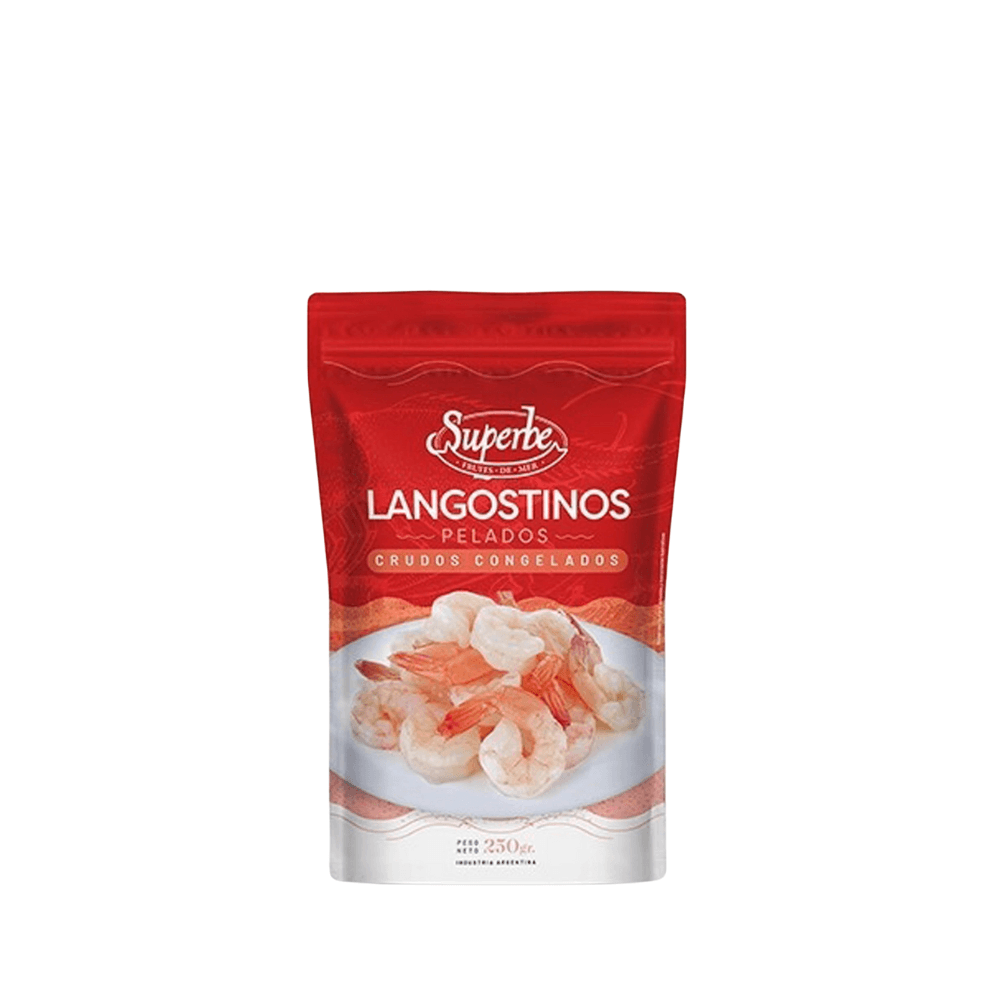 LANGOSTINOS PELADOS CRUDOS *250G SUPERBE