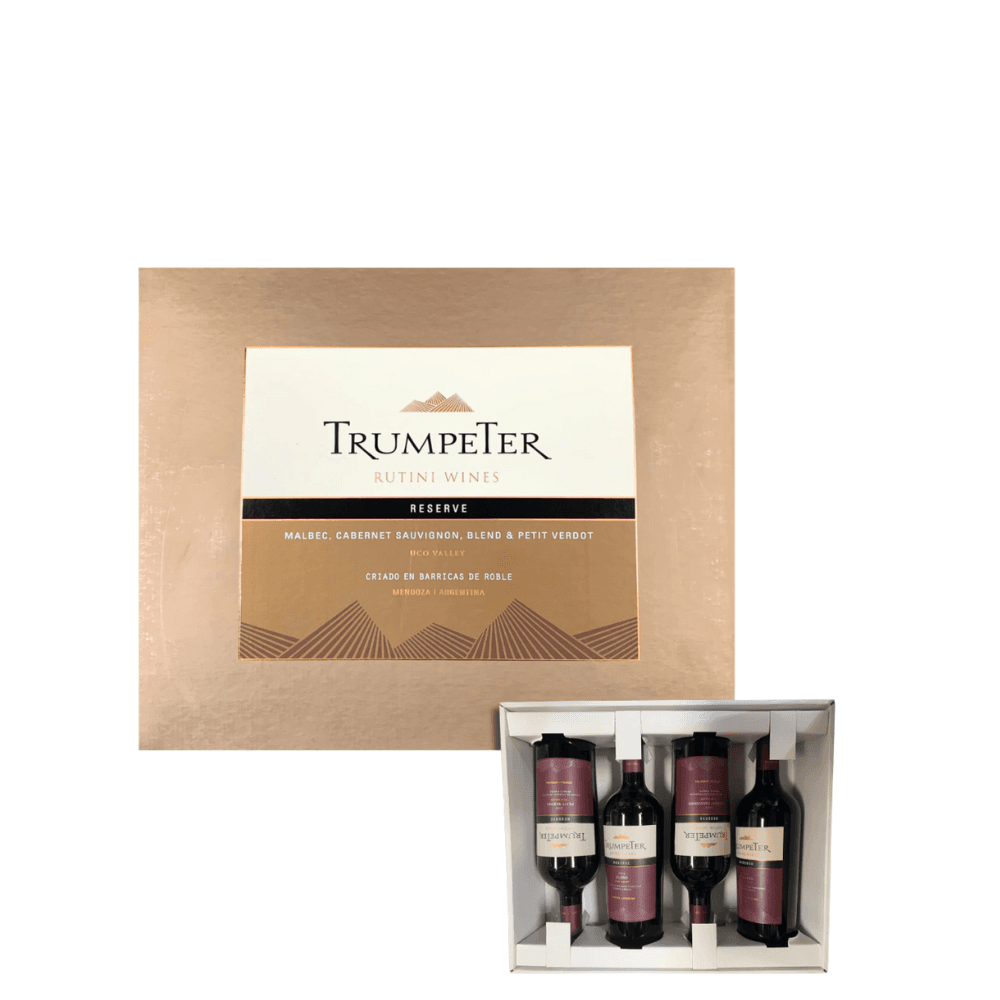 TRUMPETER RESERVE SURTIDO ESTUCHE CARTON X 4 BOT *750ML