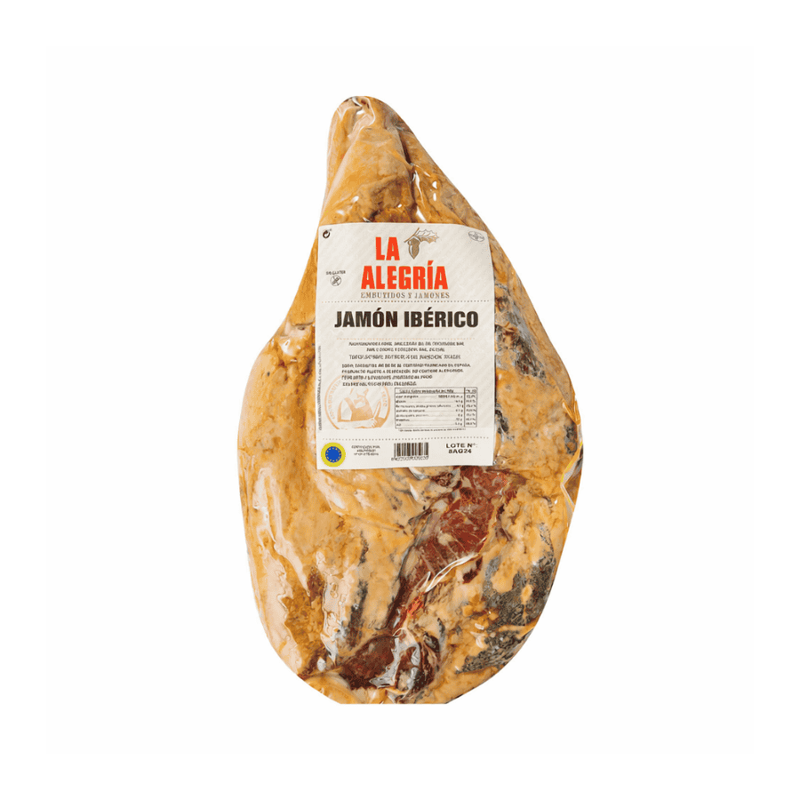 JAMON CRUDO DESHUESADO IBERICO  LA ALEGRIA * PESO 