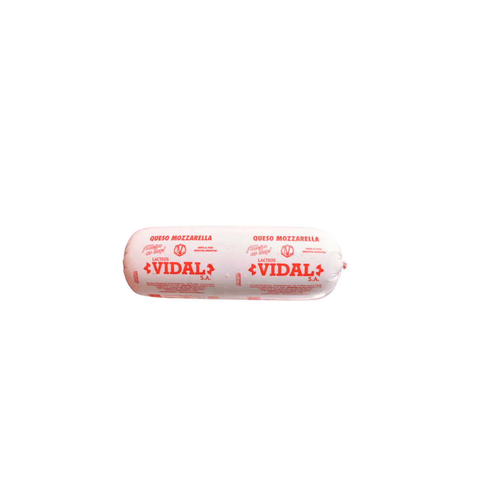 MOZZARELLA VIDAL CILINDRO *3KG * PESO 