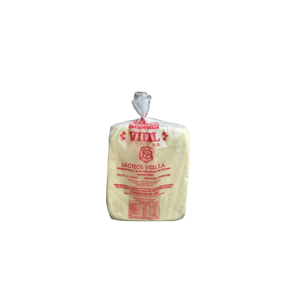 MOZZARELLA VIDAL *25KG * PESO 