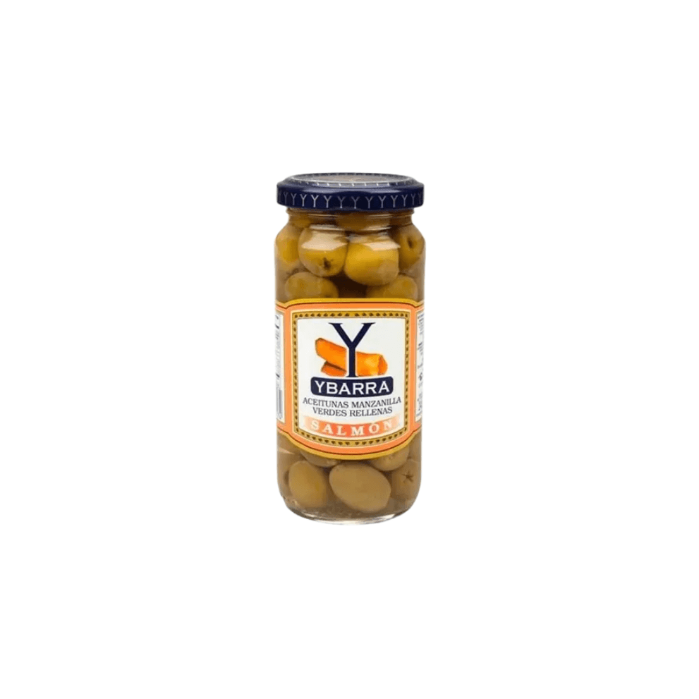 ACEITUNAS RELLENAS CON SALMON *240G YBARRA