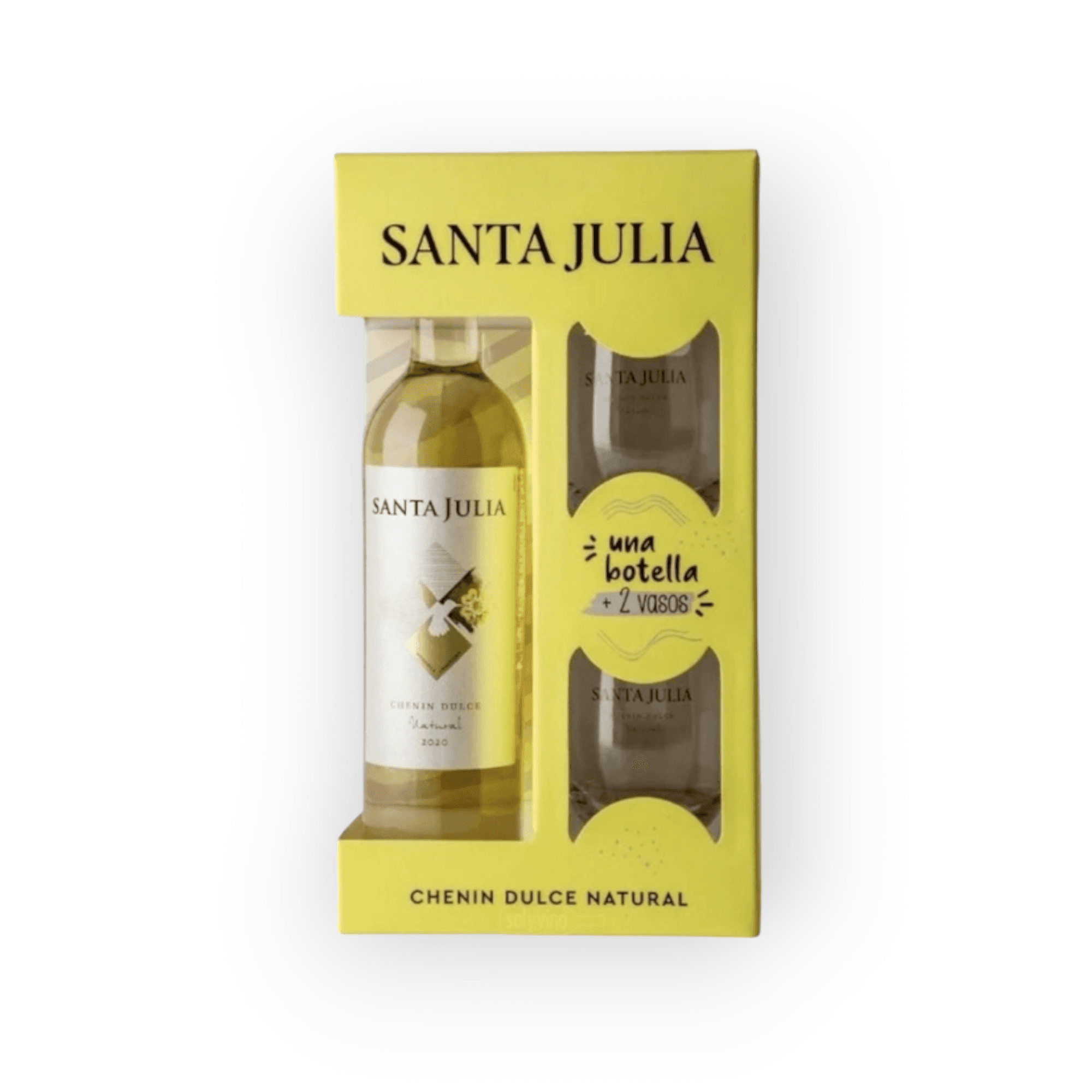 SANTA JULIA CHENIN DULCE ESTUCHE 2 COPAS + BOT *750ML 