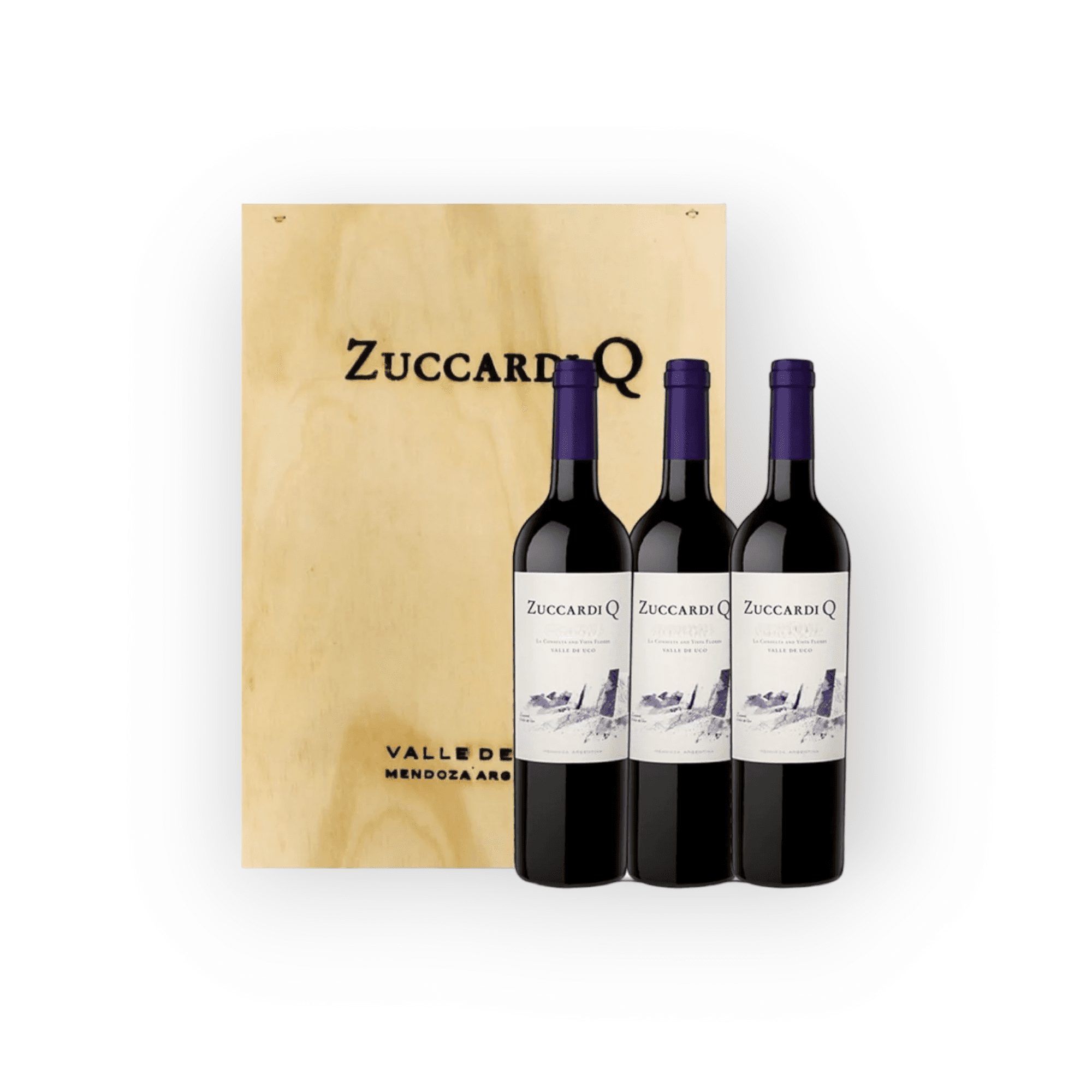 ZUCCARDI Q CABERNET SAUVIGNON ESTUCHE MADERA X3 BOT *750ML