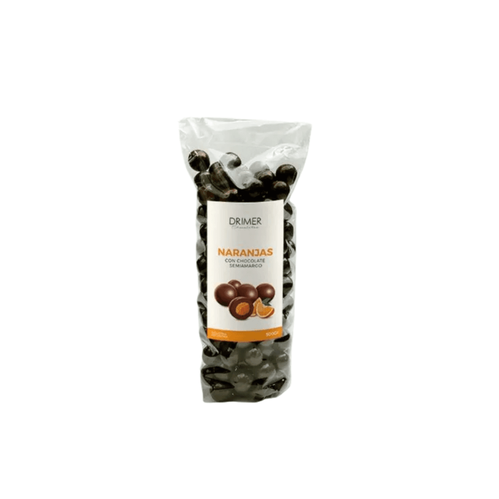 BOLSA NARANJA CON CHOCOLATE SEMIAMARGO *500G DRIMER