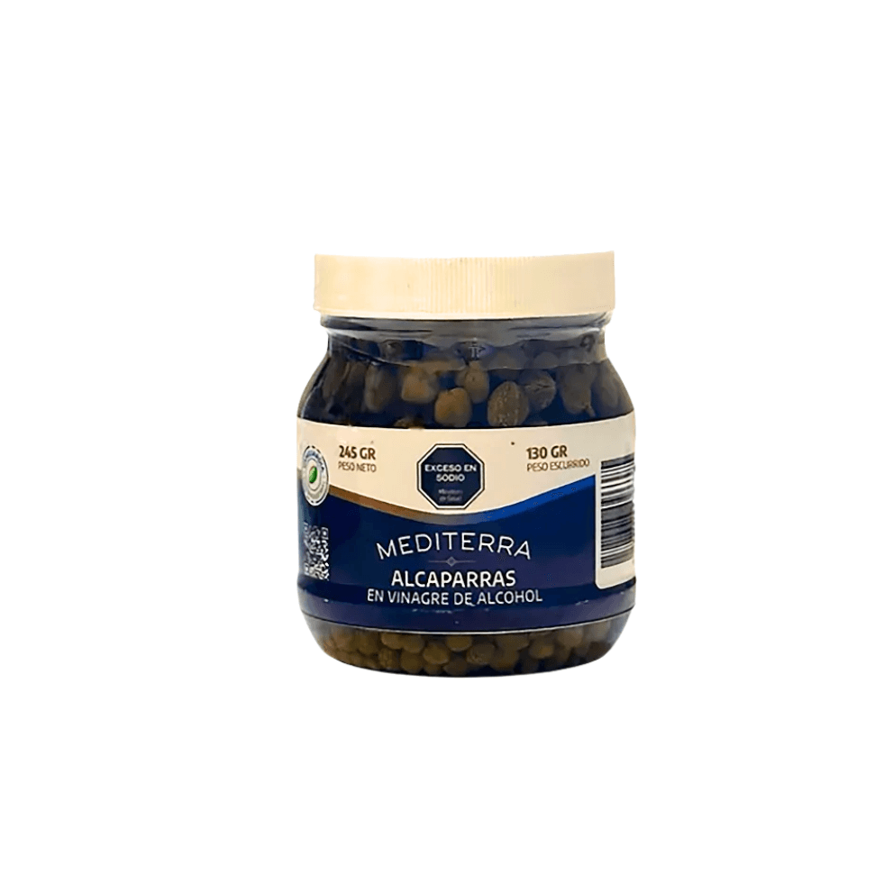 ALCAPARRAS EN VINAGRE DE ALCOHOL GRANDES *245G MEDITERRA
