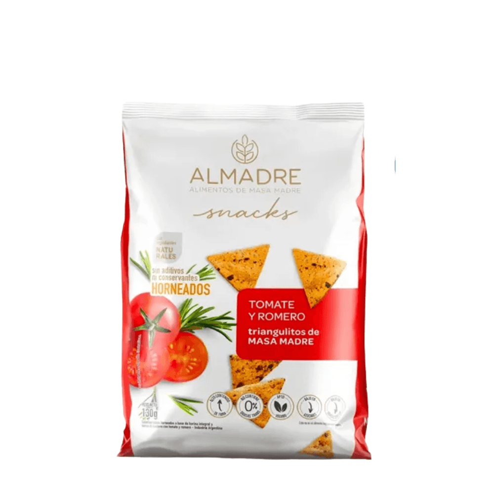 SNACKS TOMATE Y ROMERO *130G ALMADRE
