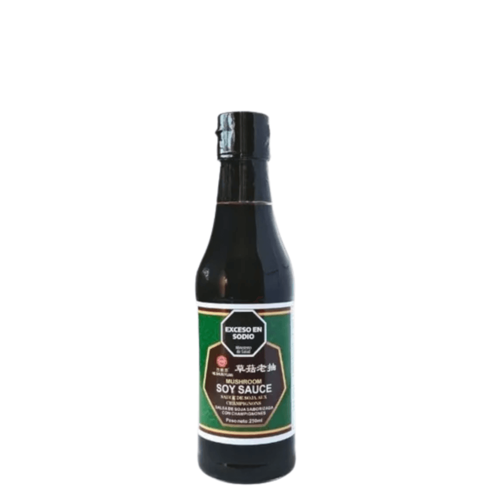 SALSA DE SOJA CON CHAMPIGNONES *250ML HE SHUN YUAN