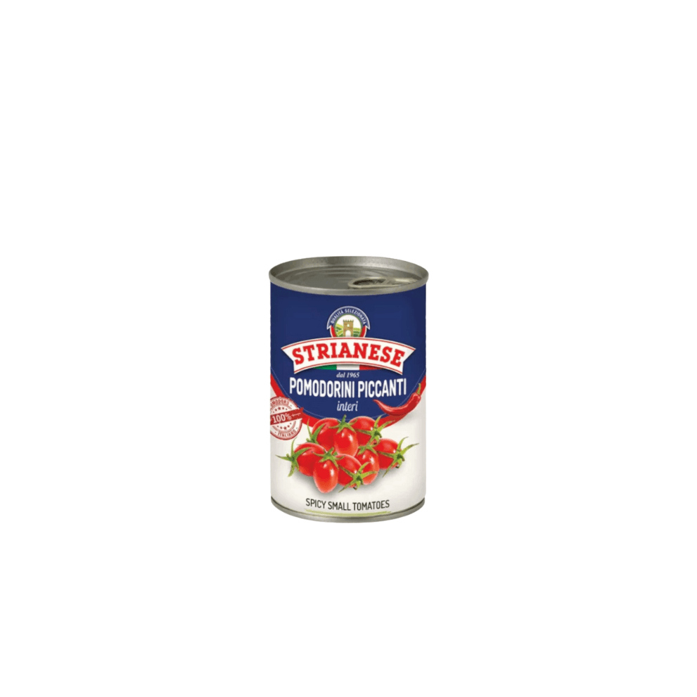POMODORINI INTERI PICCANTI *400G LATA STRIANESE 
