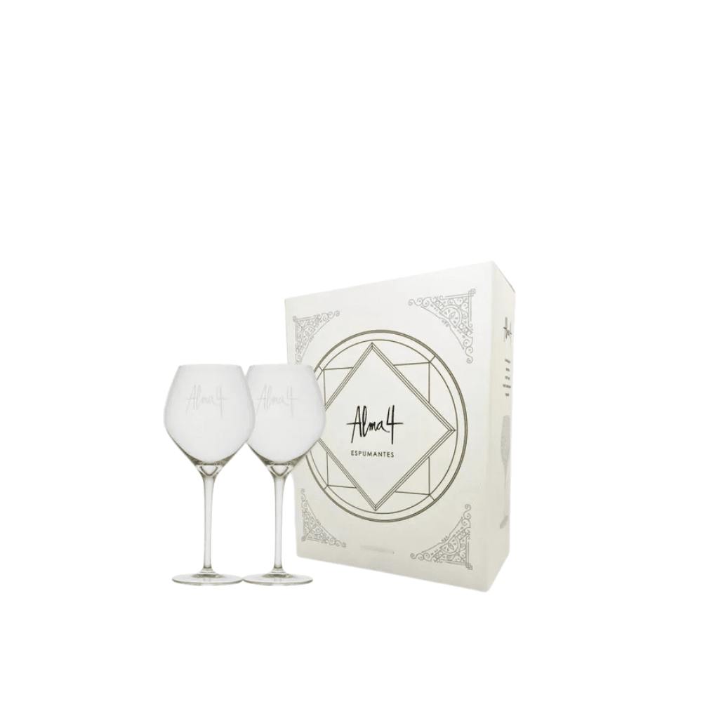 ESTUCHE X2 COPAS ESPUMANTES ALMA 4