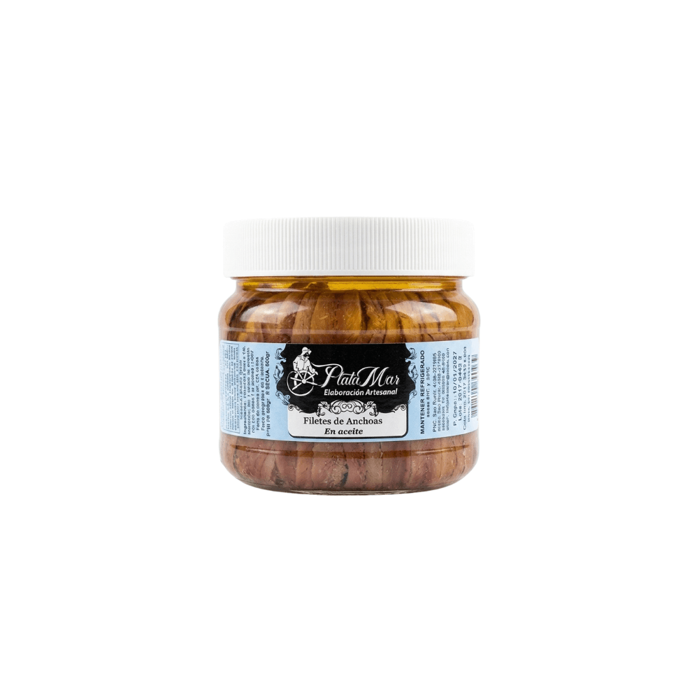 FILETES DE ANCHOAS EN ACEITE *800G PLATA MAR