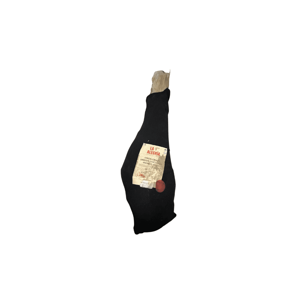 JAMON CRUDO C/H "100% IBERICO" *8,5KG APROX LA ALEGRIA