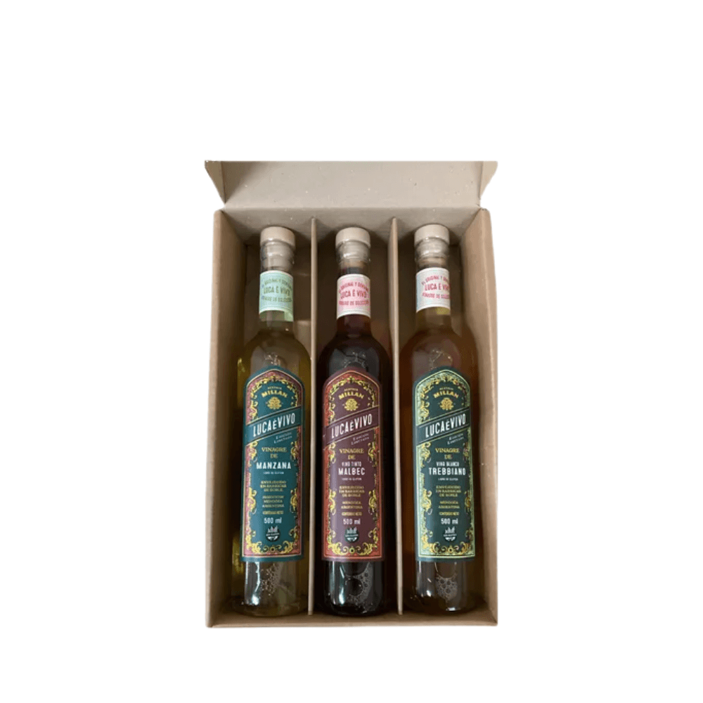 BOX X3 VINAGRES DE VINO *500ML MILLAN