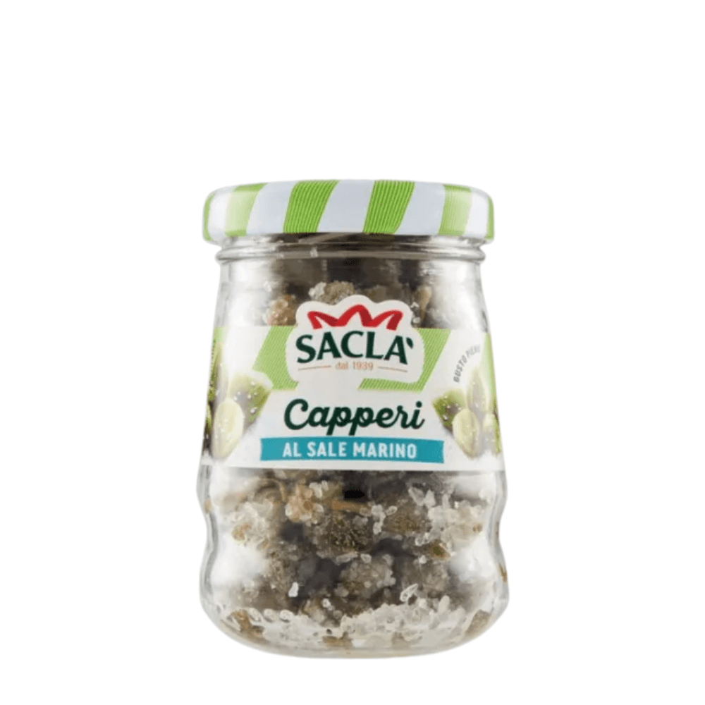 CAPPERI AL SALE MARINO *106GR  VIDRIO SACLA