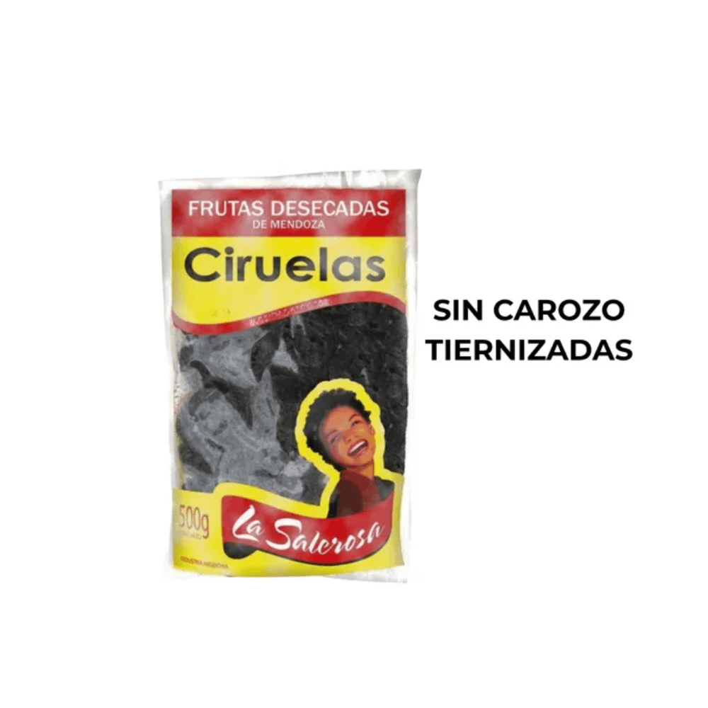 CIRUELAS DESHIDRATADAS SIN CAROZO TIERNIZADAS *500G LA SALEROSA