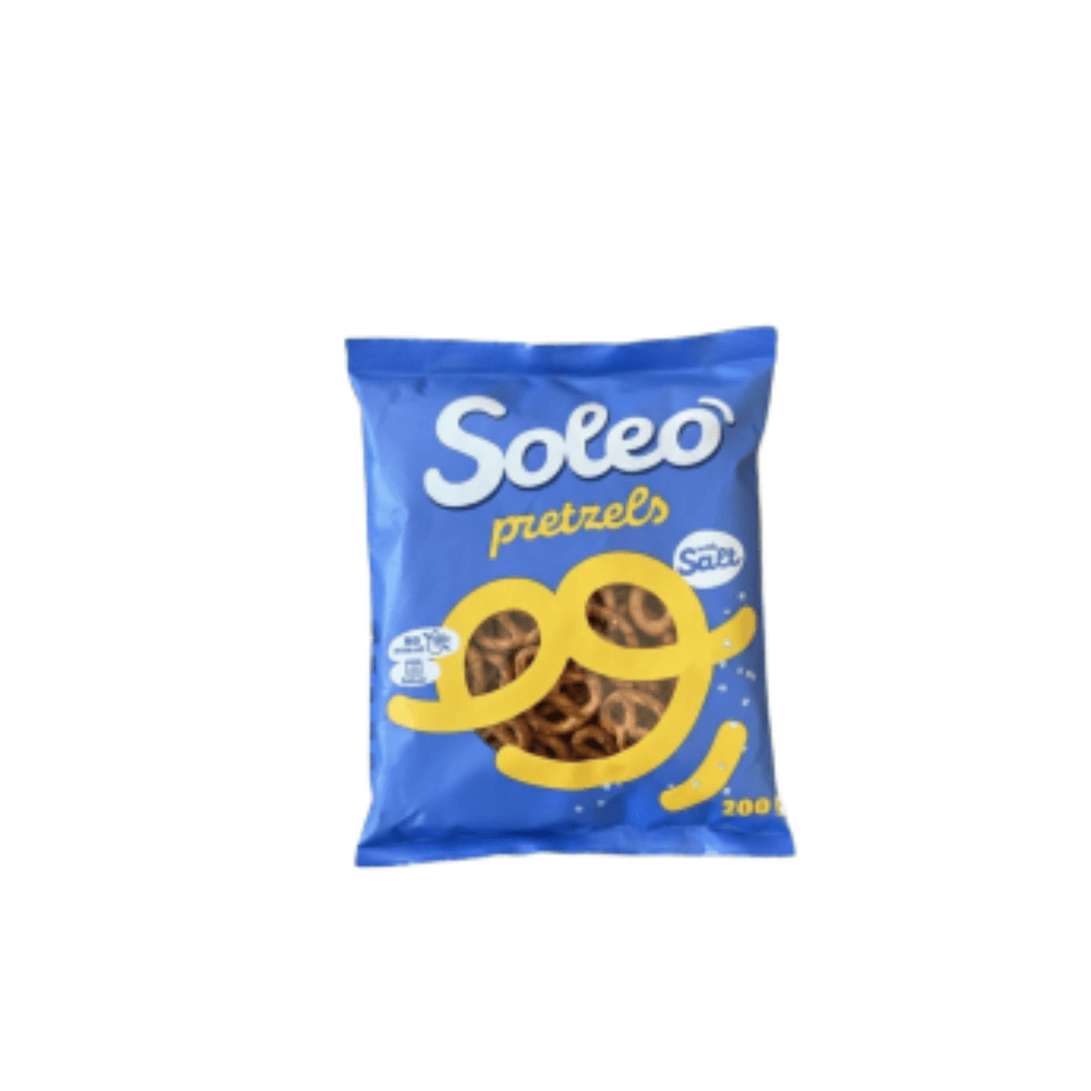 PRETZELS CLASICOS CON SAL *200GR  SOLEO