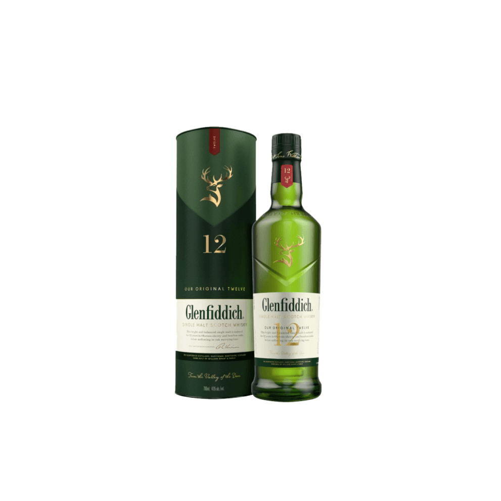 ESTUCHE TUBO WHISKY GLENFIDDICH MALT 12YO *750ML