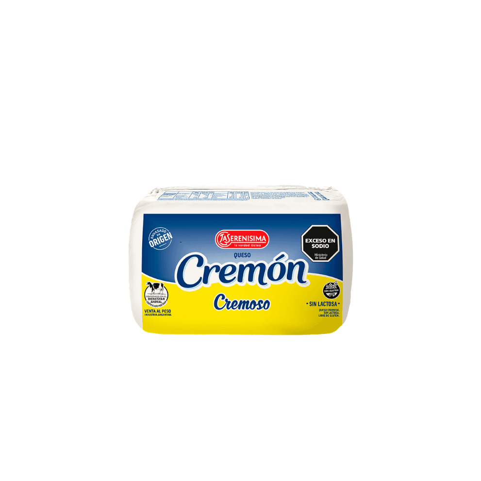 QUESO CREMON  CREMOSO SIN LACTOSA LS * PESO