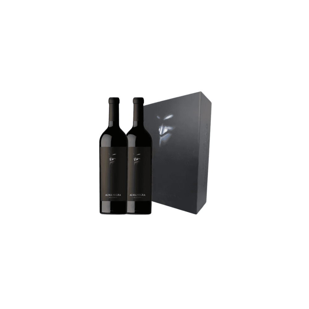 ESTUCHE 2 TINTOS *750ML ALMANEGRA 