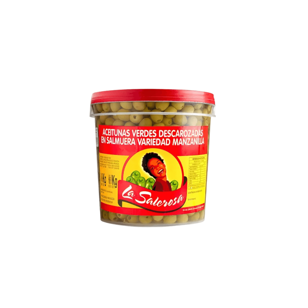 ACEITUNAS VERDES DESCAROZADAS MANZANILLA N° 0 *4KG LA SALEROSA