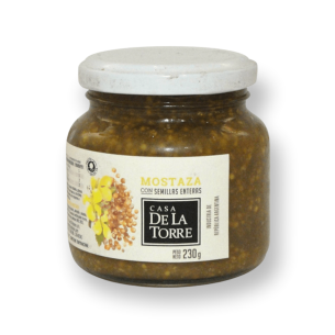 Mostaza Con Semillas Enteras *230g Casa De La Torre 