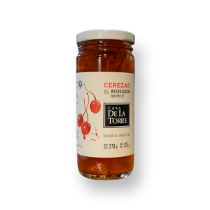 Cerezas Al Marrasquino Rojas Con Palito *270g Casa De La Torre